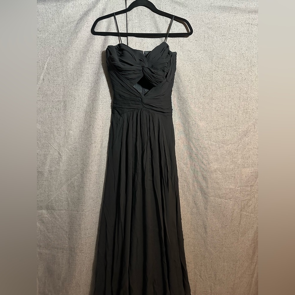 Black strapless gown size 6